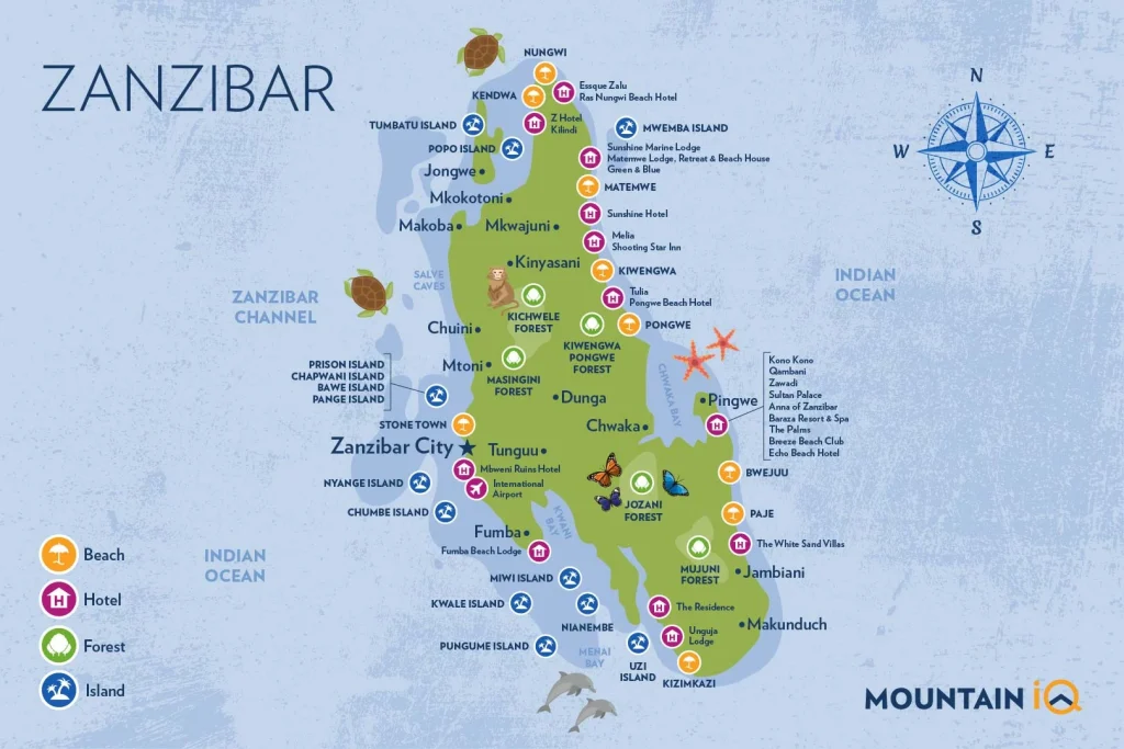 Zanzibar map Mountain IQ 72ppi